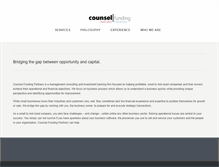 Tablet Screenshot of counselfunding.com